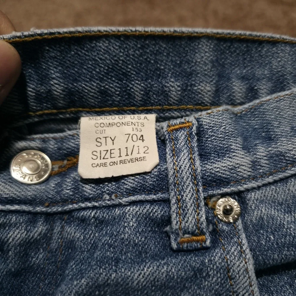 Vintage 90s Y2K Tommy‎ Jeans Women's Blue Tommy Girl Size 30 x 27 Pants